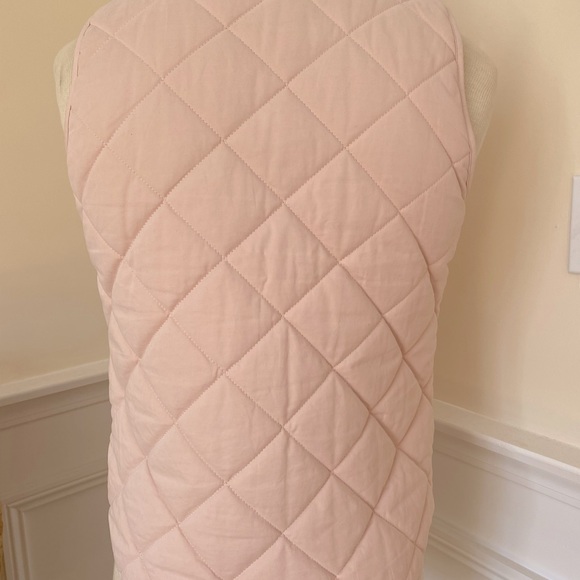 Francesca’s Blue Rain Light Pink Quilted Vest Size M - Picture 3 of 7